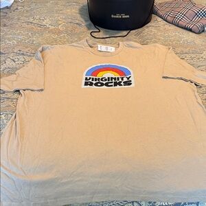 Virginity Rocks Tan Short Sleeve Tee